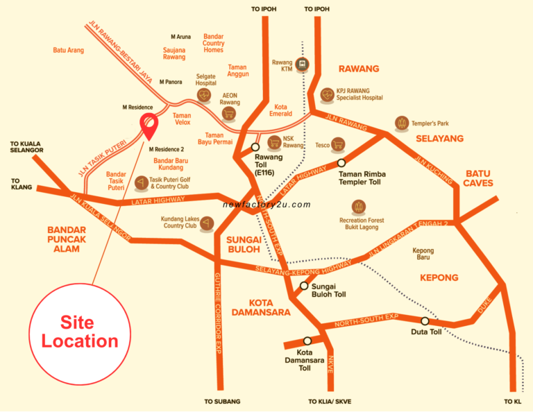 Business-Park-Tasik-Puteri-Rawang-Site-Location-Map